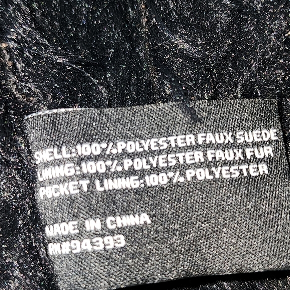 Mo Ka By Santa Fe Apparel Faux Suede And Leather Drape Vest Pockets Size Small - Picture 9 of 9